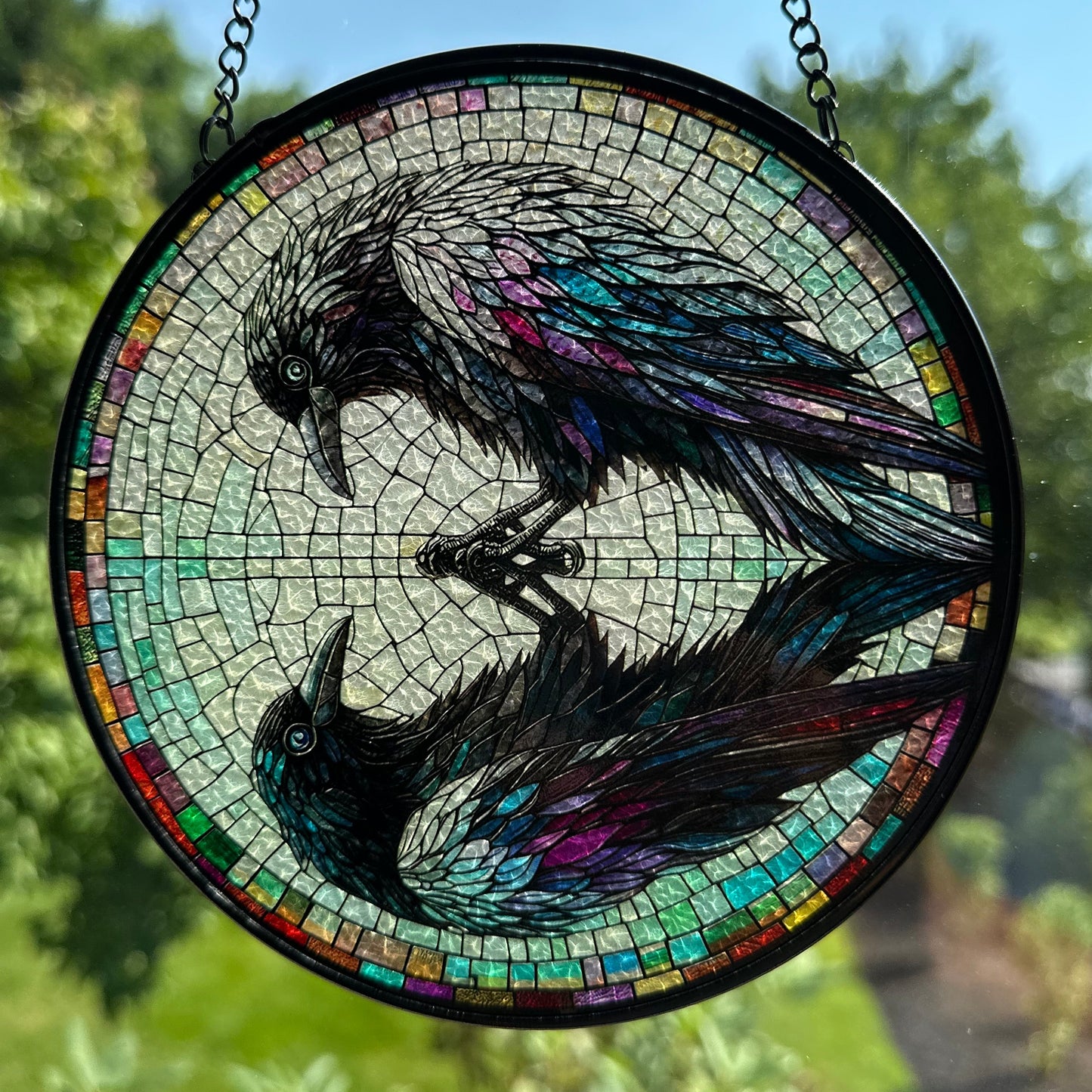 Reflections Raven Suncatcher