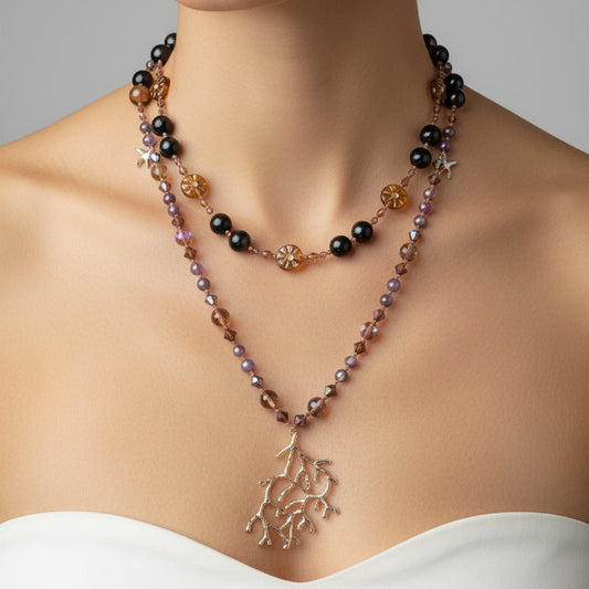 Amethyst Dune Long Necklace