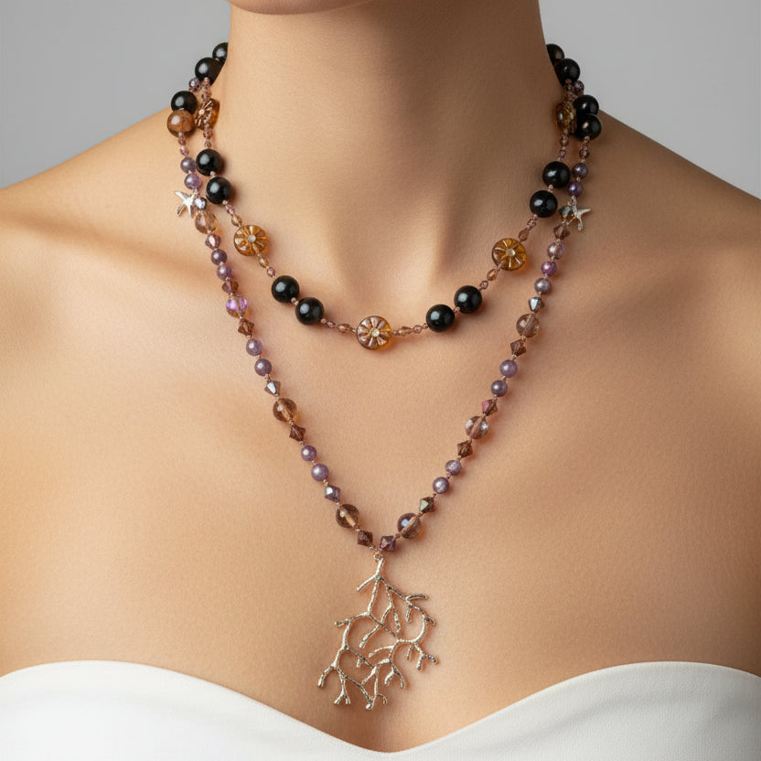Amethyst Dune Long Necklace