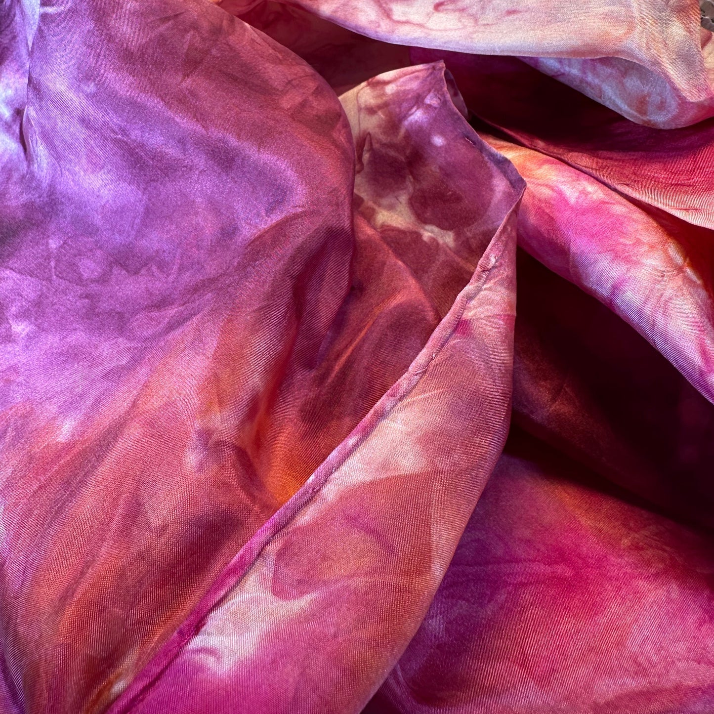 Hand Painted Salt Water Silk Scarf