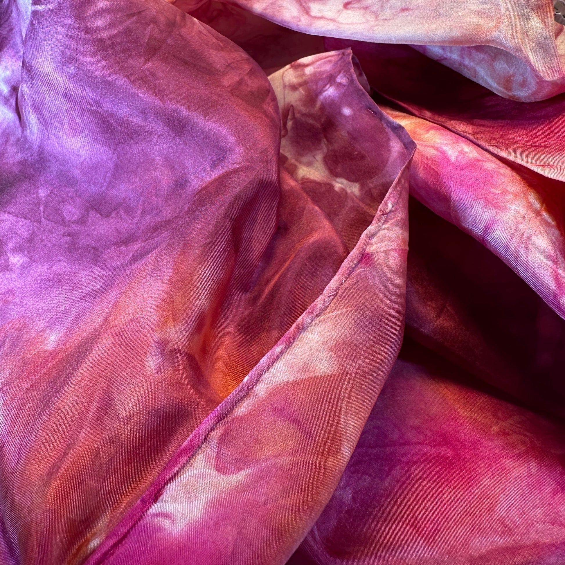 Hand Painted Salt Water Silk Scarf — view 6