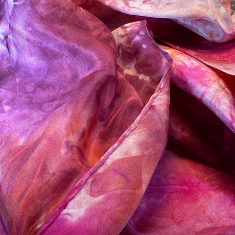Load image into Gallery viewer, Hand Painted Salt Water Silk Scarf
