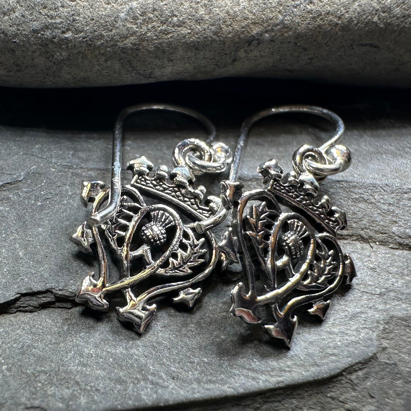 Elegance Scottish Luckenbooth Earrings in Sterling Silver — view 8