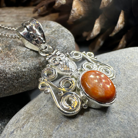 Load image into Gallery viewer, Mirra Owl Necklace in Sterling Silver
