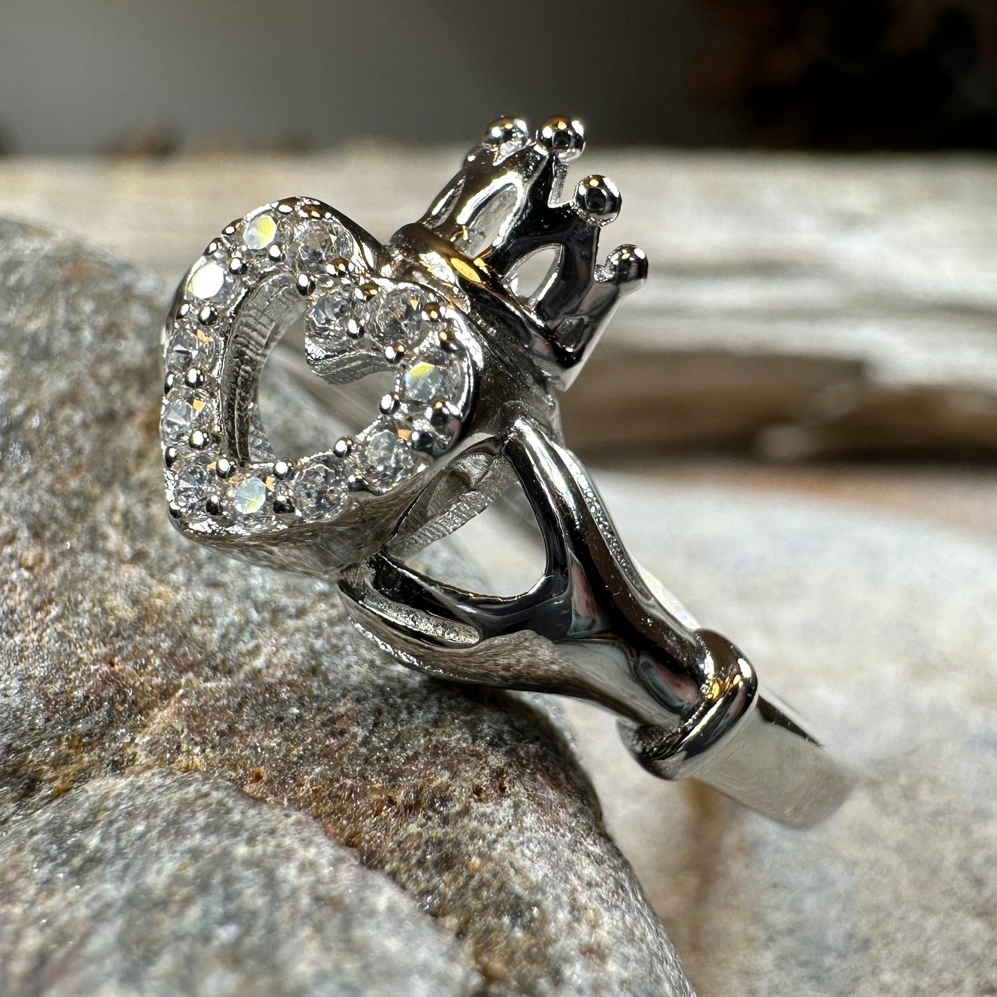 Claddagh Princess Ring — view 7