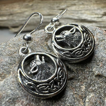 Load image into Gallery viewer, Celtic Wolf Spirit Earrings
