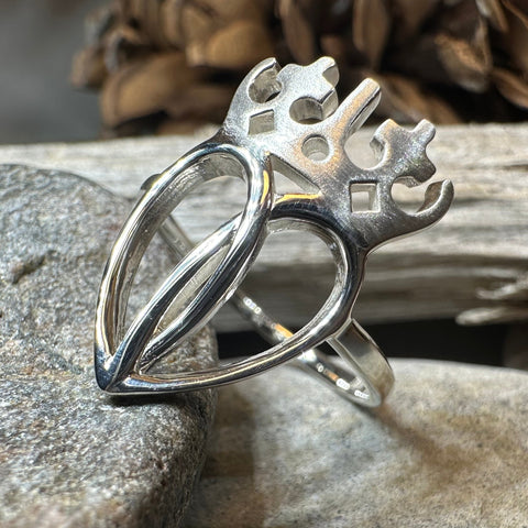 Load image into Gallery viewer, Lady Arieen Scottish Luckenbooth Ring in Sterling Silver
