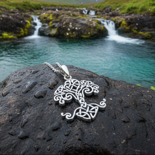 Persephone Celtic Tree of Life Necklace in Sterling Silver