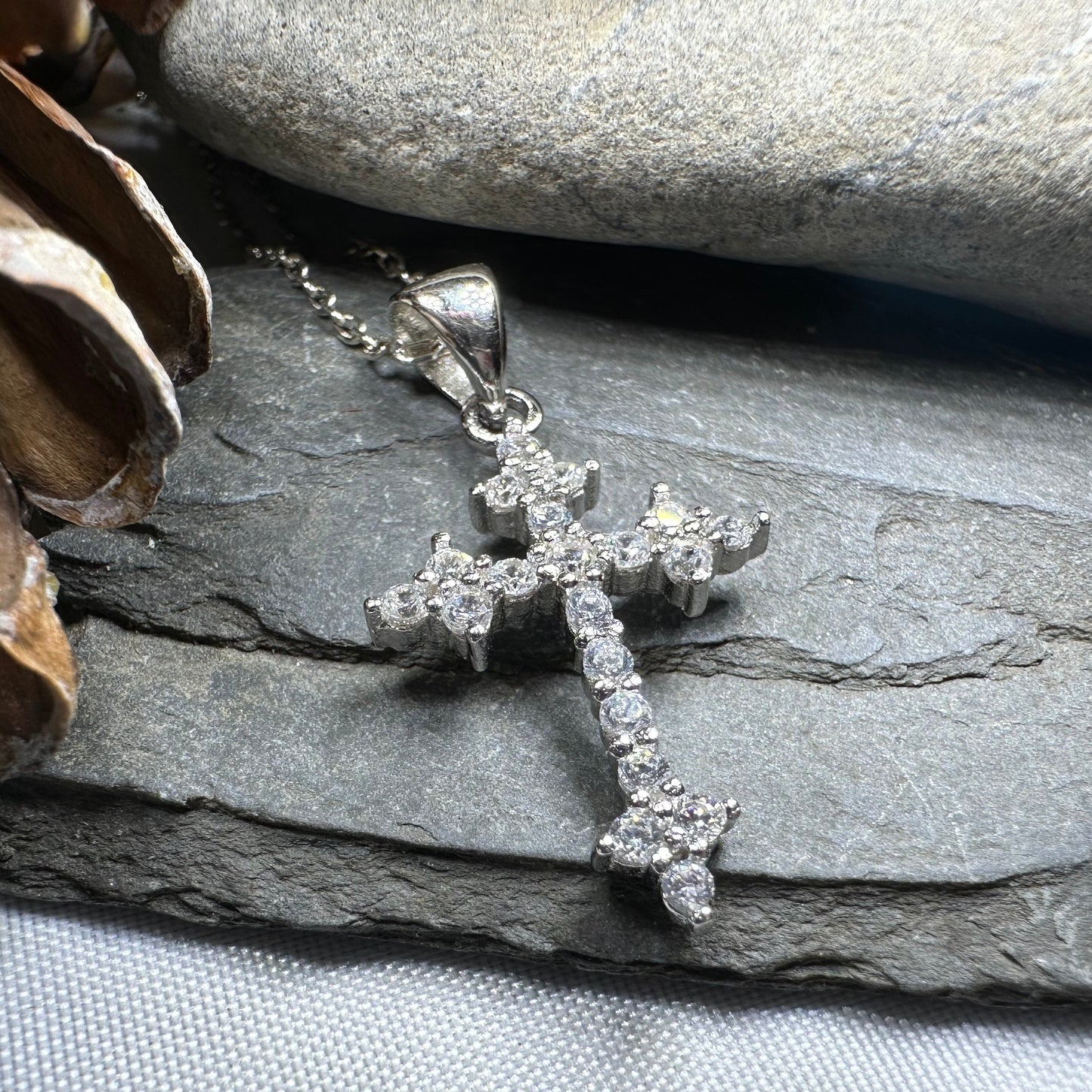 Cathedral Celtic Cross Necklace — view 2