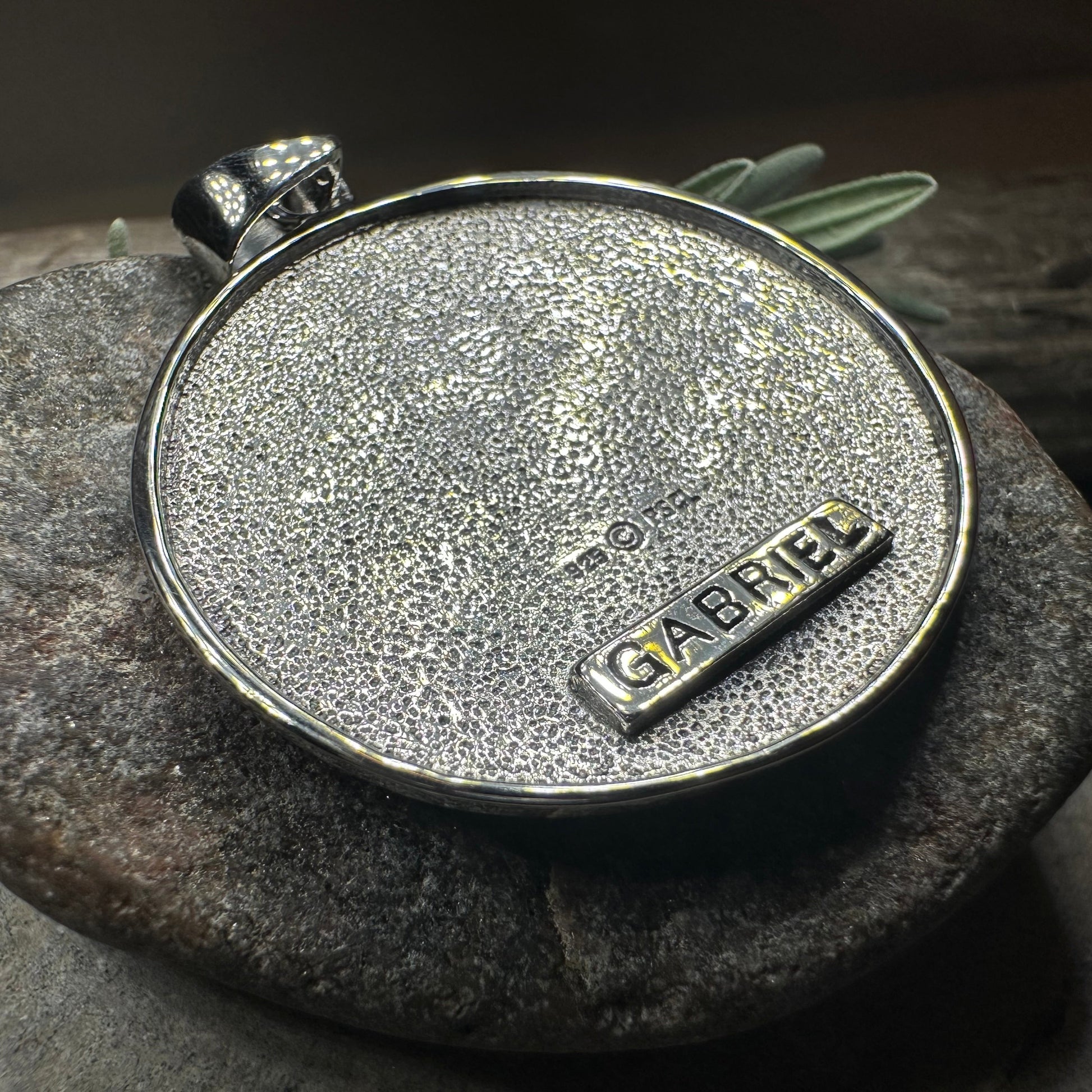 Archangel Gabriel Sigil Pendant in Sterling Silver — view 5