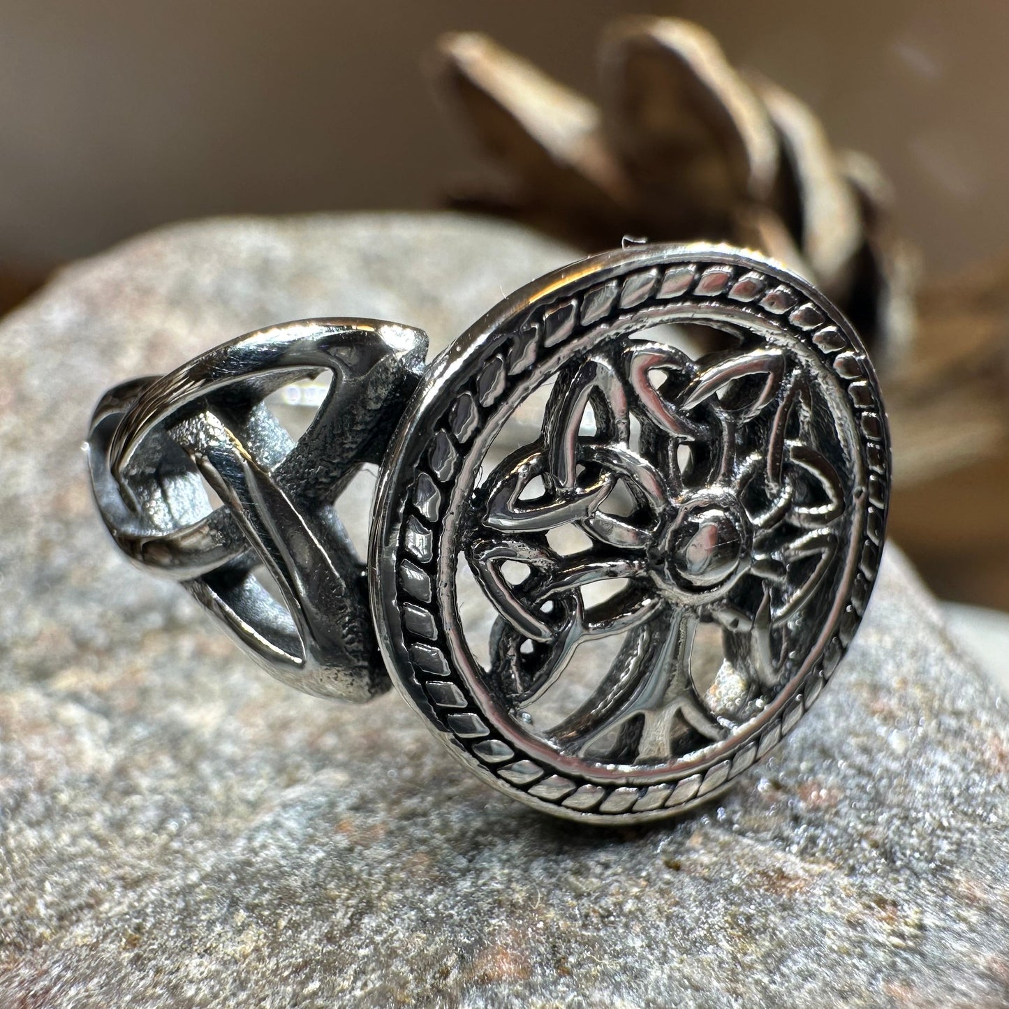 Signet Tree of Life Ring in sterling silver