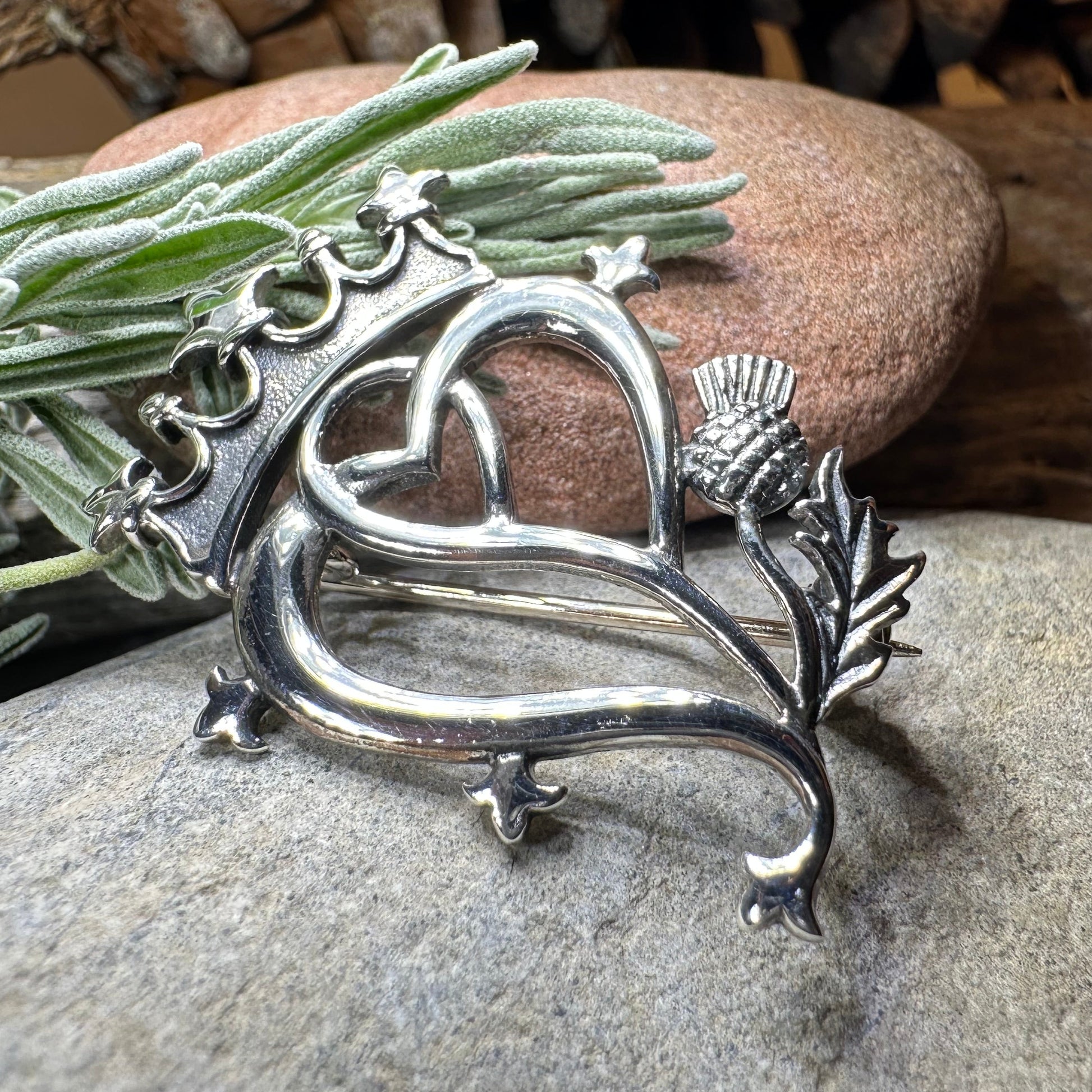 Sweetheart Luckenbooth Brooch - Handmade in Scotland — view 8