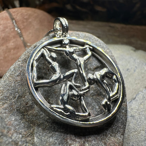 Load image into Gallery viewer, Round Yoga Pose Necklace
