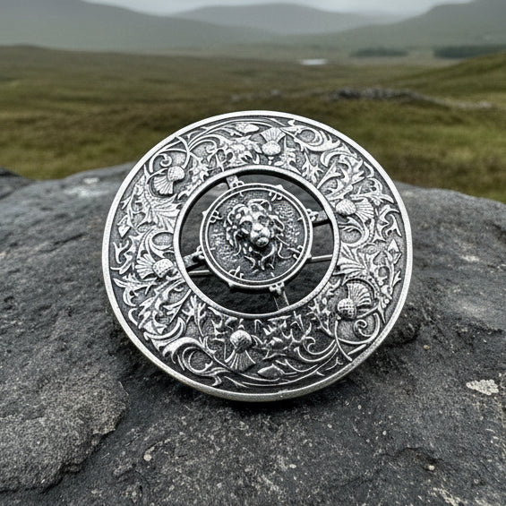 Scotland Royal Lion Brooch - Handmade in Scotland