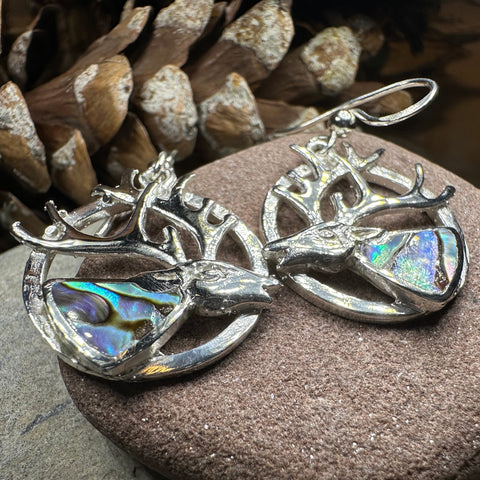 Load image into Gallery viewer, Scottish Stag of the Mist Earrings for Women
