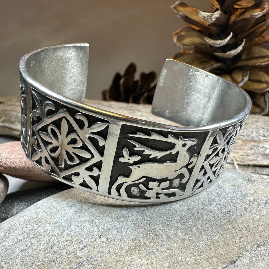 Celtic Stag Cuff Bracelet - Handmade in Scotland