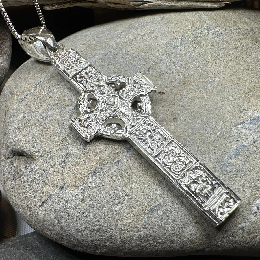 Artisan Irish Durrow Cross Necklace - Handmade in Ireland