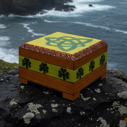 Celtic Love Knot Knot Keepsake Box - Handmade Wooden Box