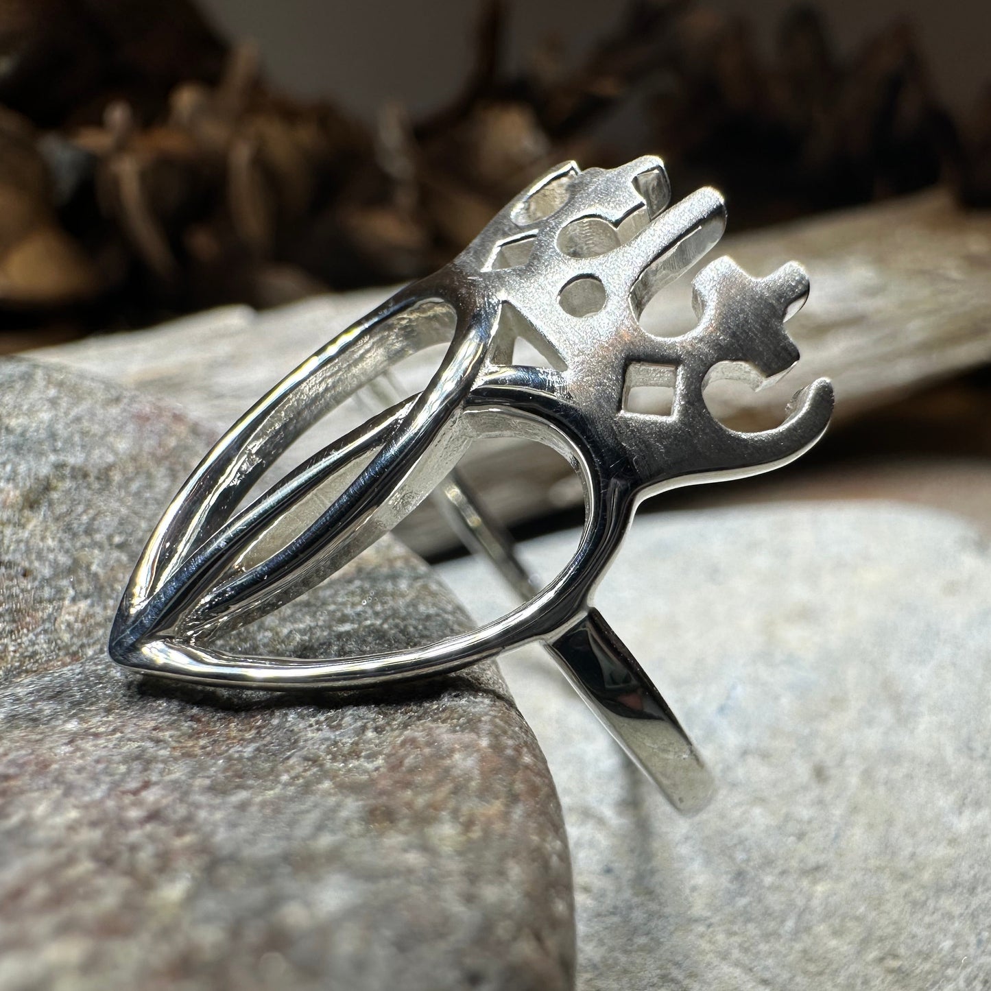 Lady Arieen Scottish Luckenbooth Ring in Sterling Silver — view 10