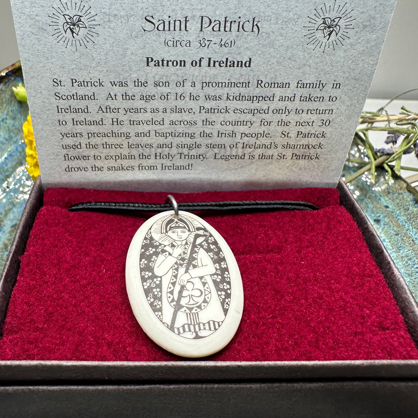 Artisan Irish Saint Patrick Necklace - Handmade in the U.S.A.