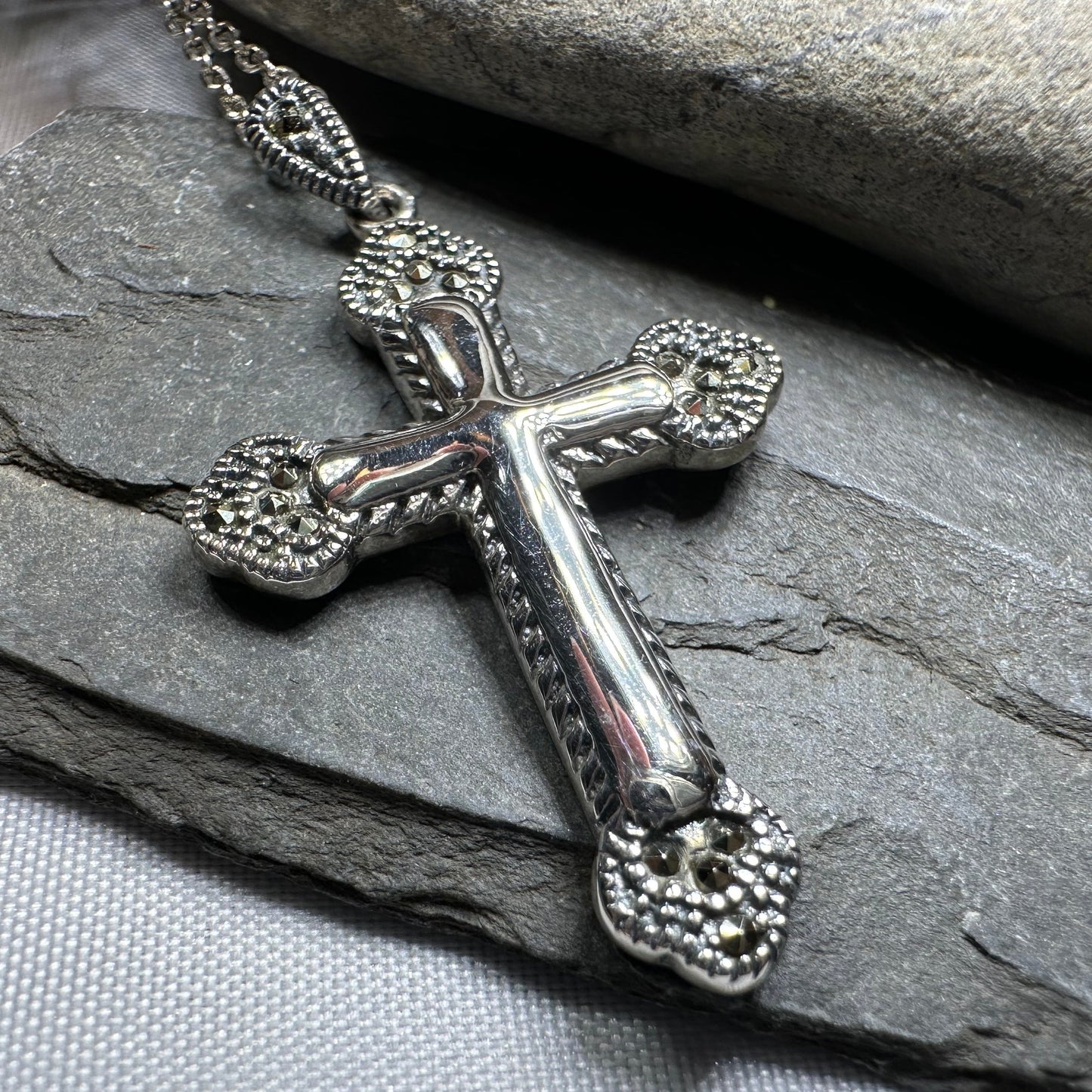 Serenity Celtic Cross Necklace — view 4