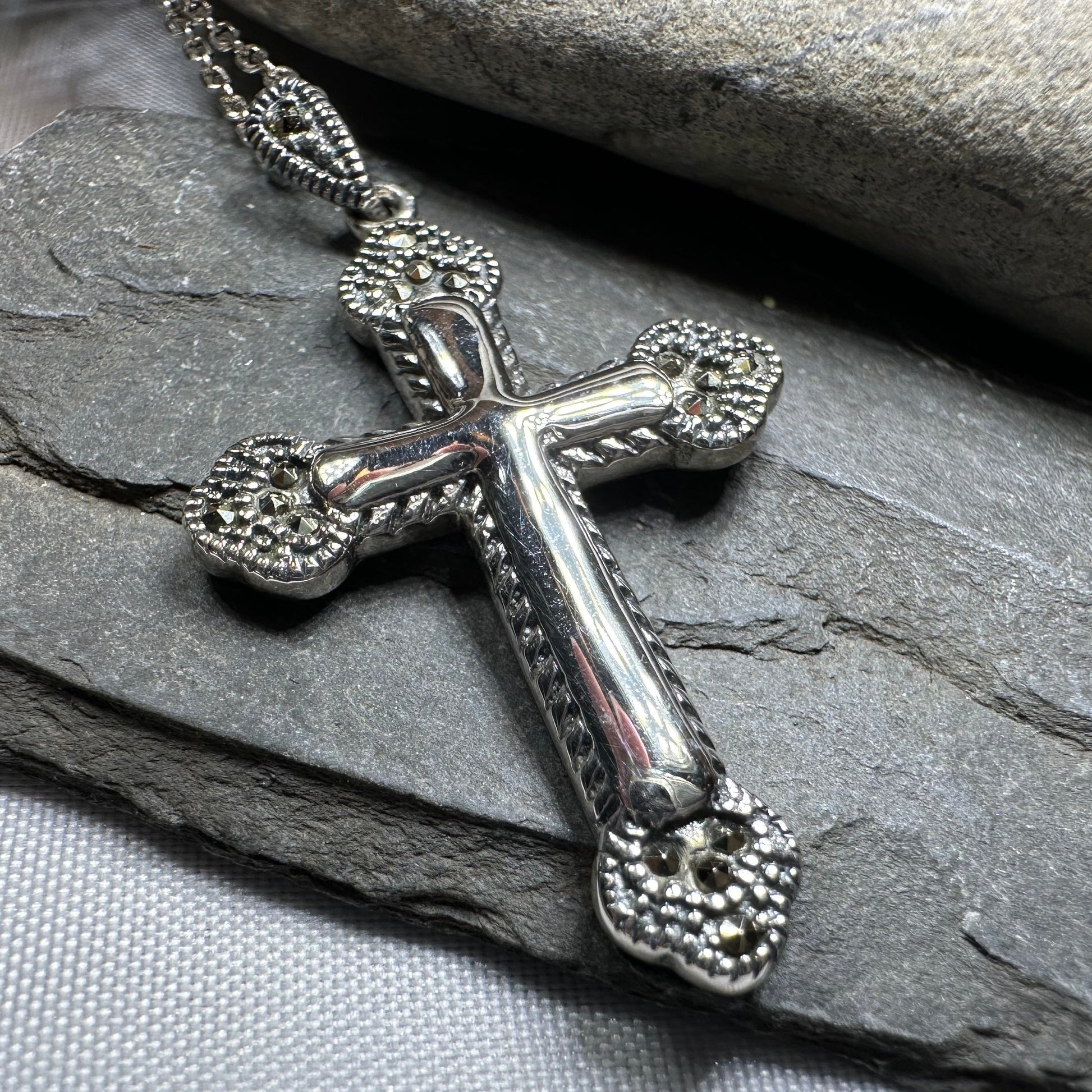 Serenity Celtic Cross Necklace — view 4