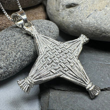 Load image into Gallery viewer, Artisan Irish St. Brigid&#39;s Cross Necklace
