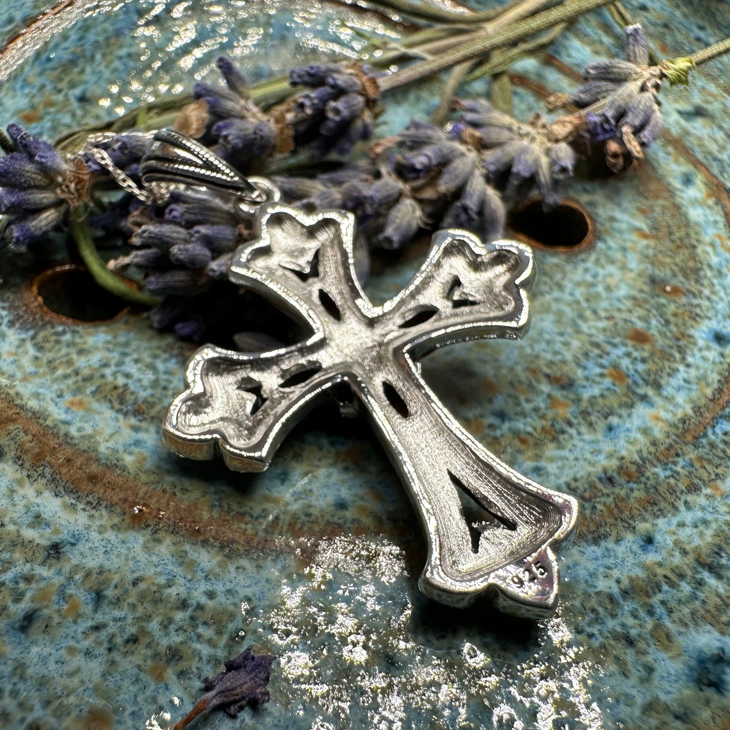 Fidelity Large Celtic Cross Necklace in Sterling Silver