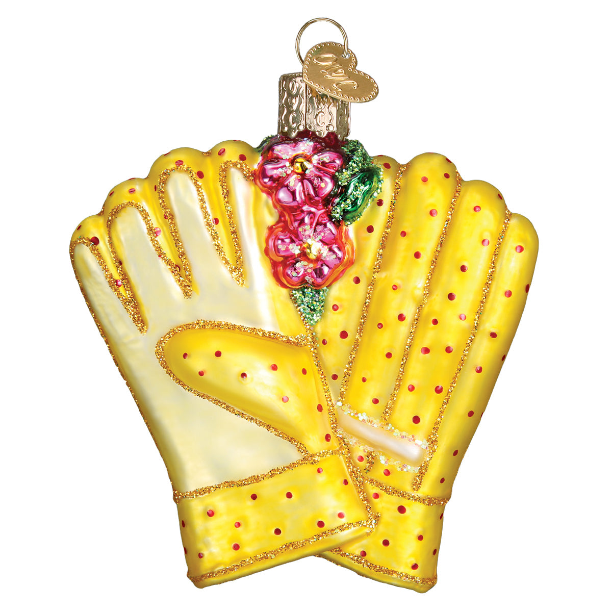 Gardening Gloves Ornament - Handblown Glass