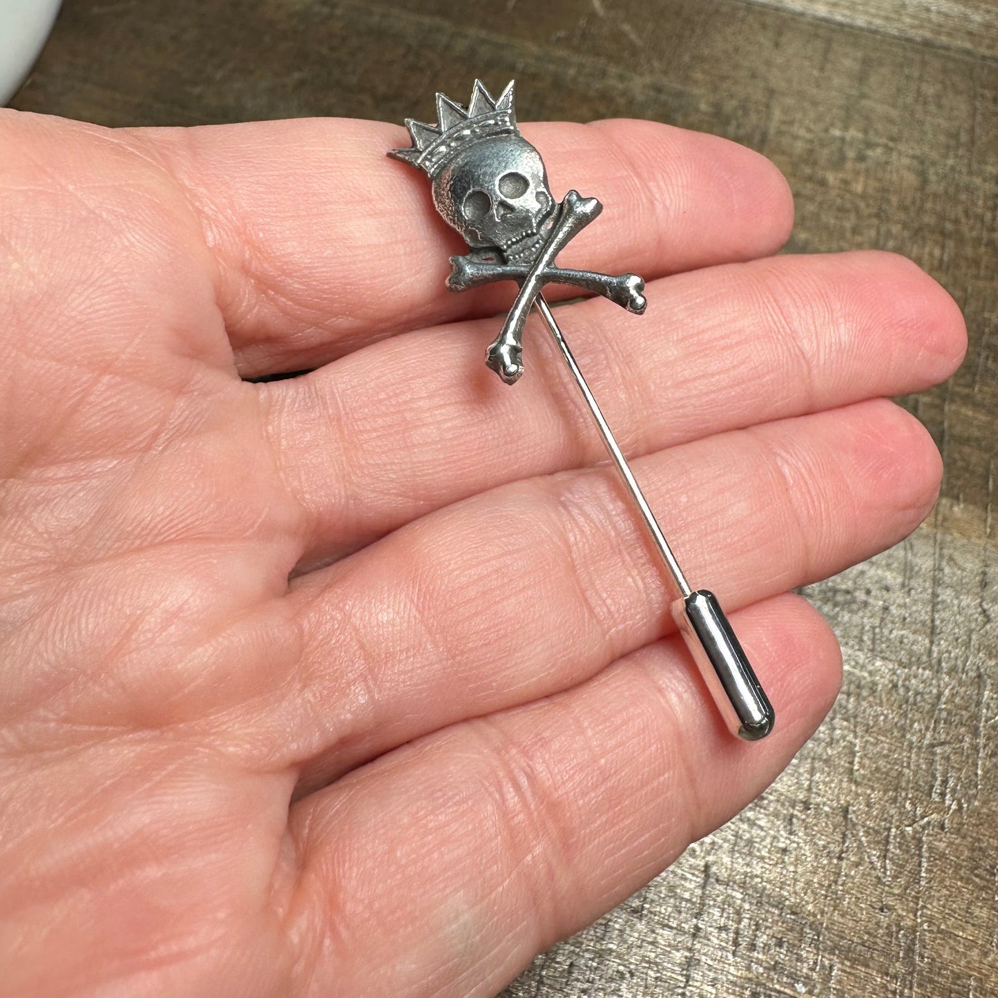 Scottish Skull "King Death" Tie Stick Pin