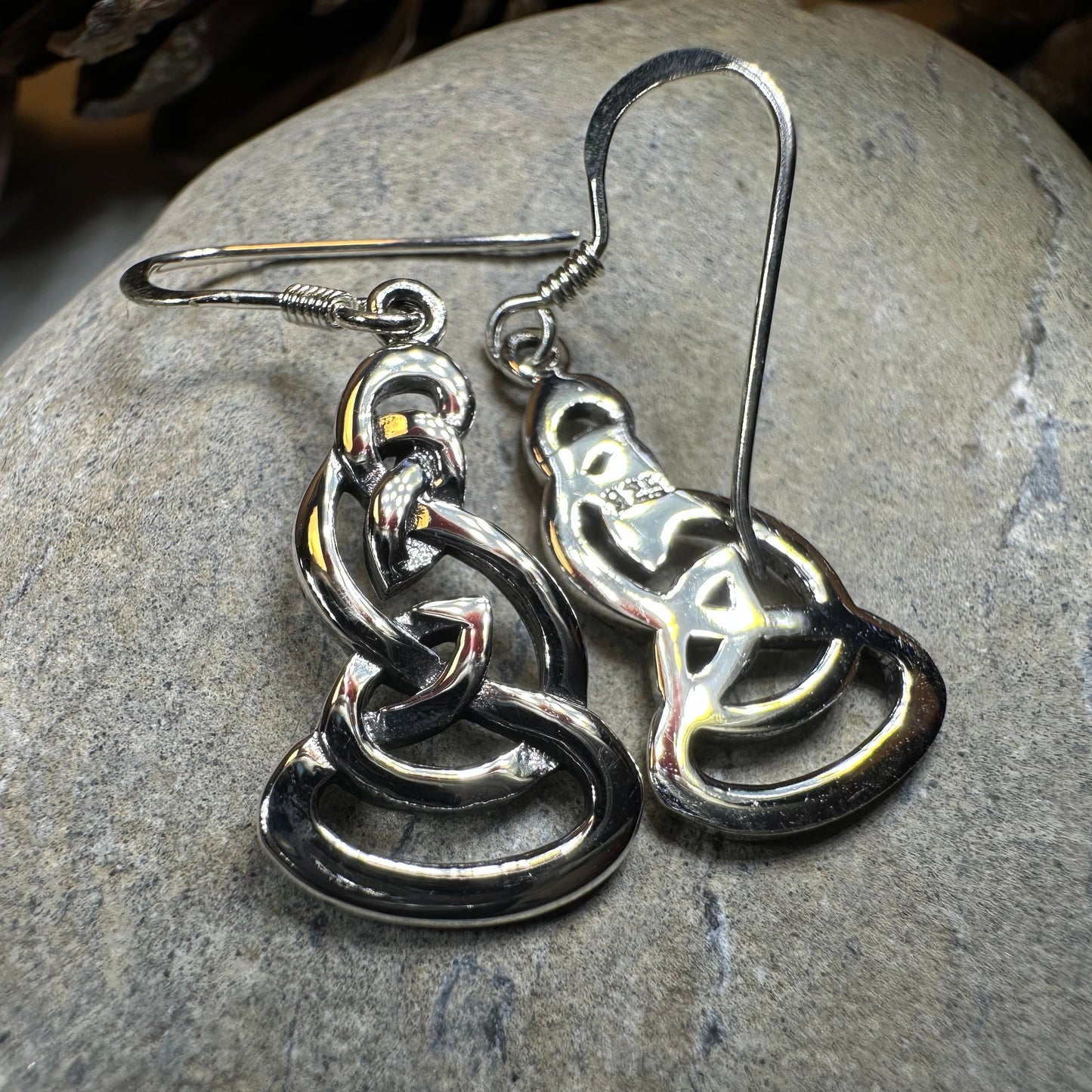 Fey Celtic Knot Earrings in Sterling Silver