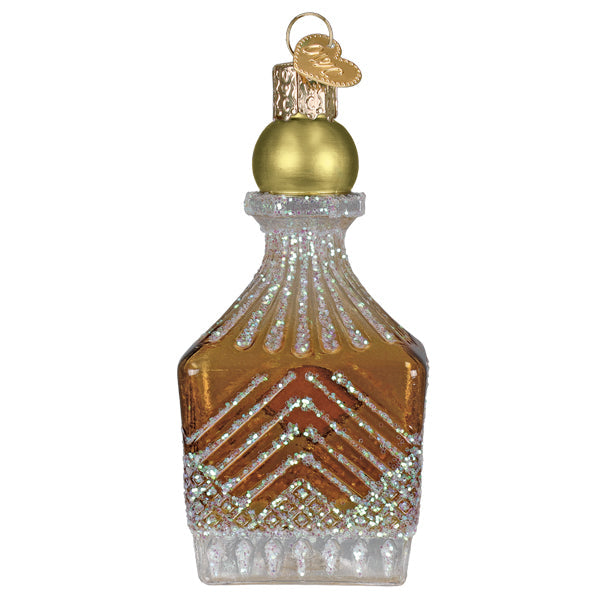 Whiskey Bottle Decanter Ornament - Handblown Glass