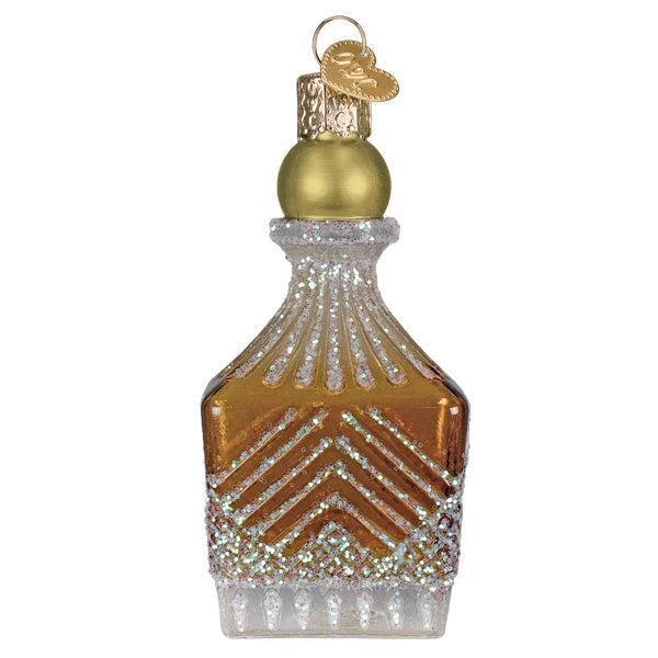 Whiskey Bottle Decanter Ornament - Handblown Glass