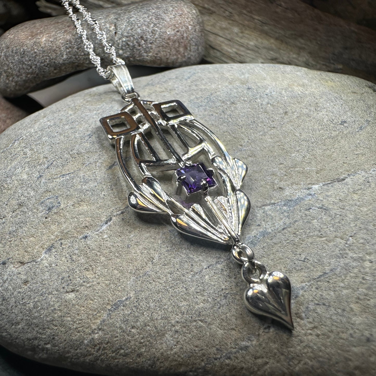 Scottish Mackintosh Thistle Necklace - Handmade in Scotland — view 6