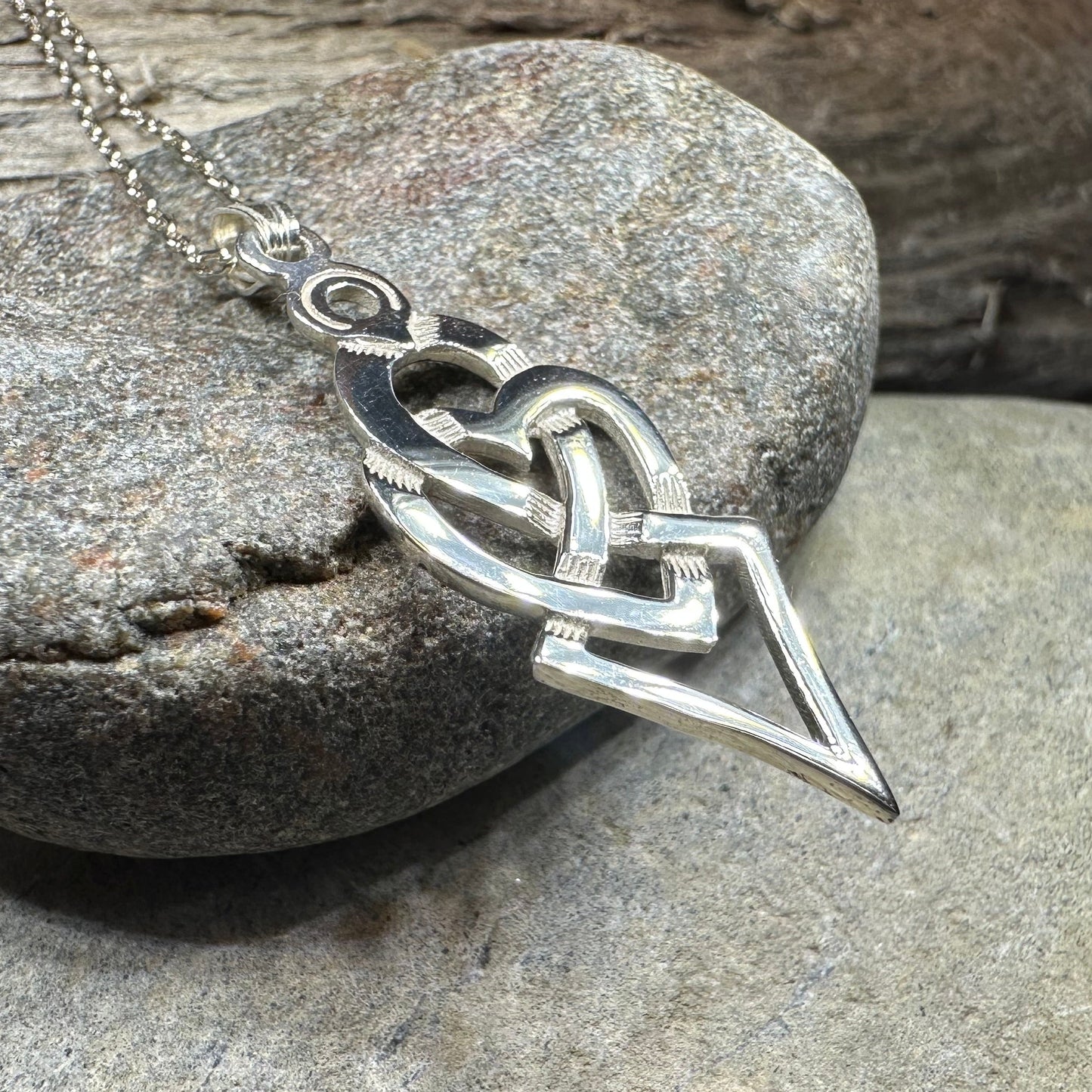 Fior Celtic Love Knot Necklace - Handmade in Scotland — view 3