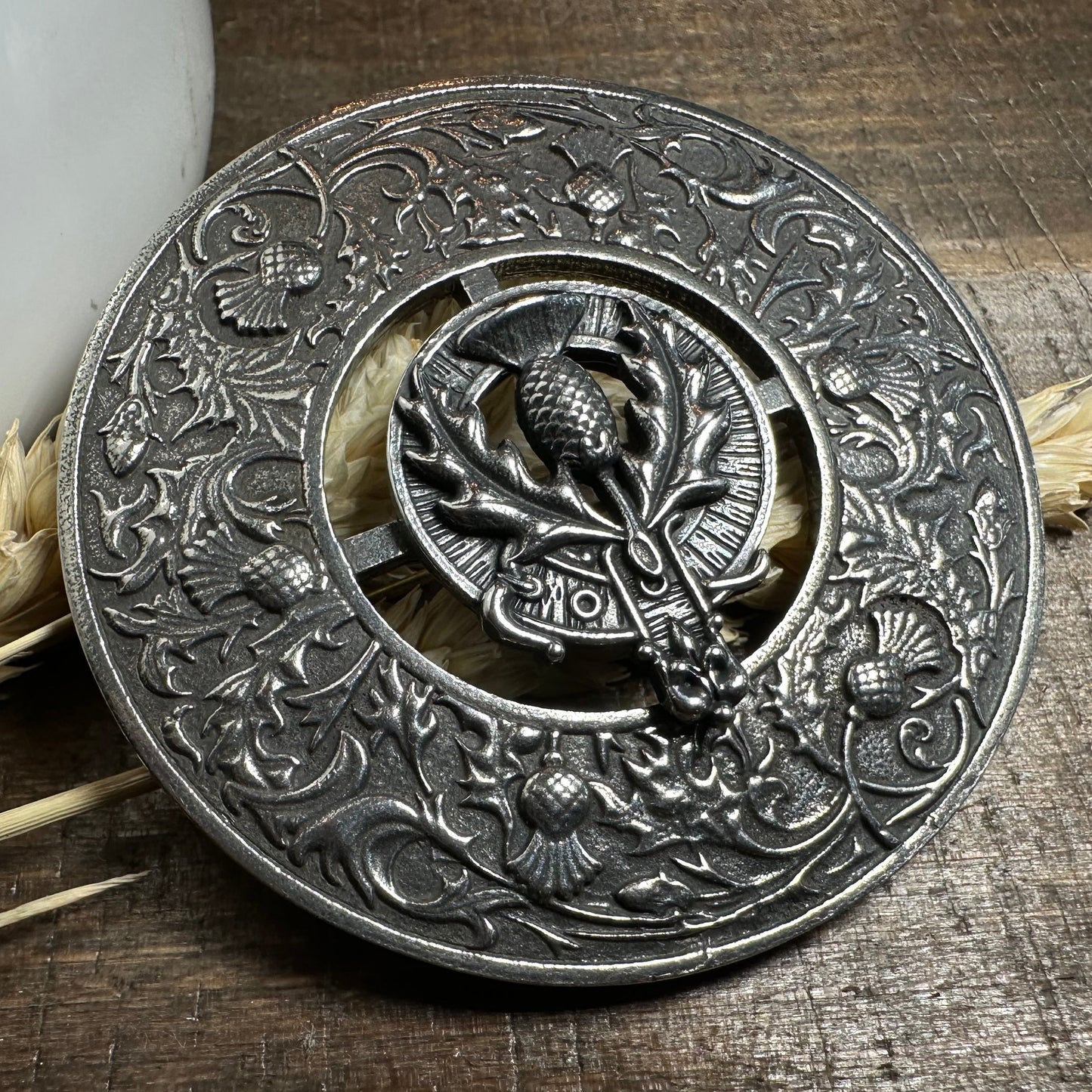 Regal Scotland Thistle Brooch - Handmade in Scotland