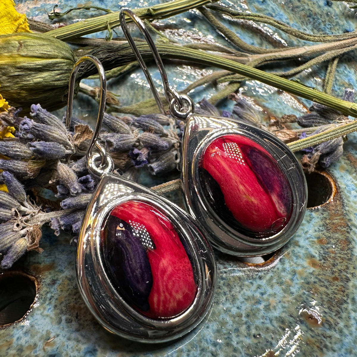 Heathergems Teardrop Earrings - Handmade in Scotland