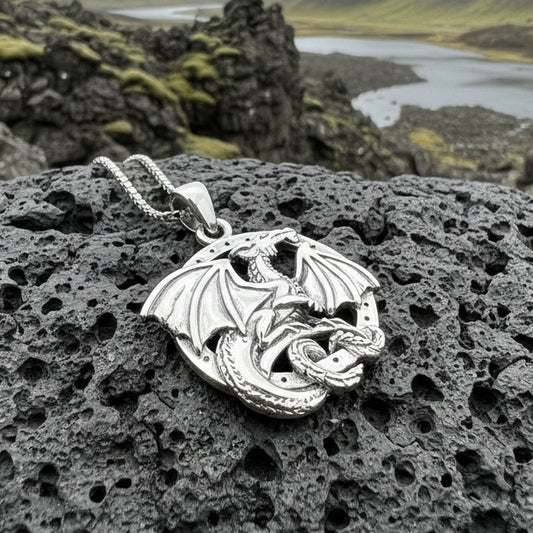 Silverwings Dragon Necklace in Sterling Silver