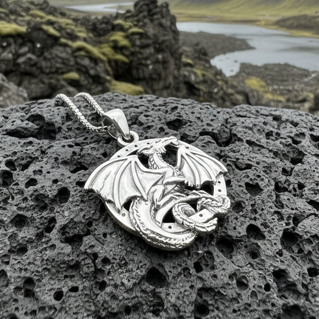 Silverwings Dragon Necklace in Sterling Silver