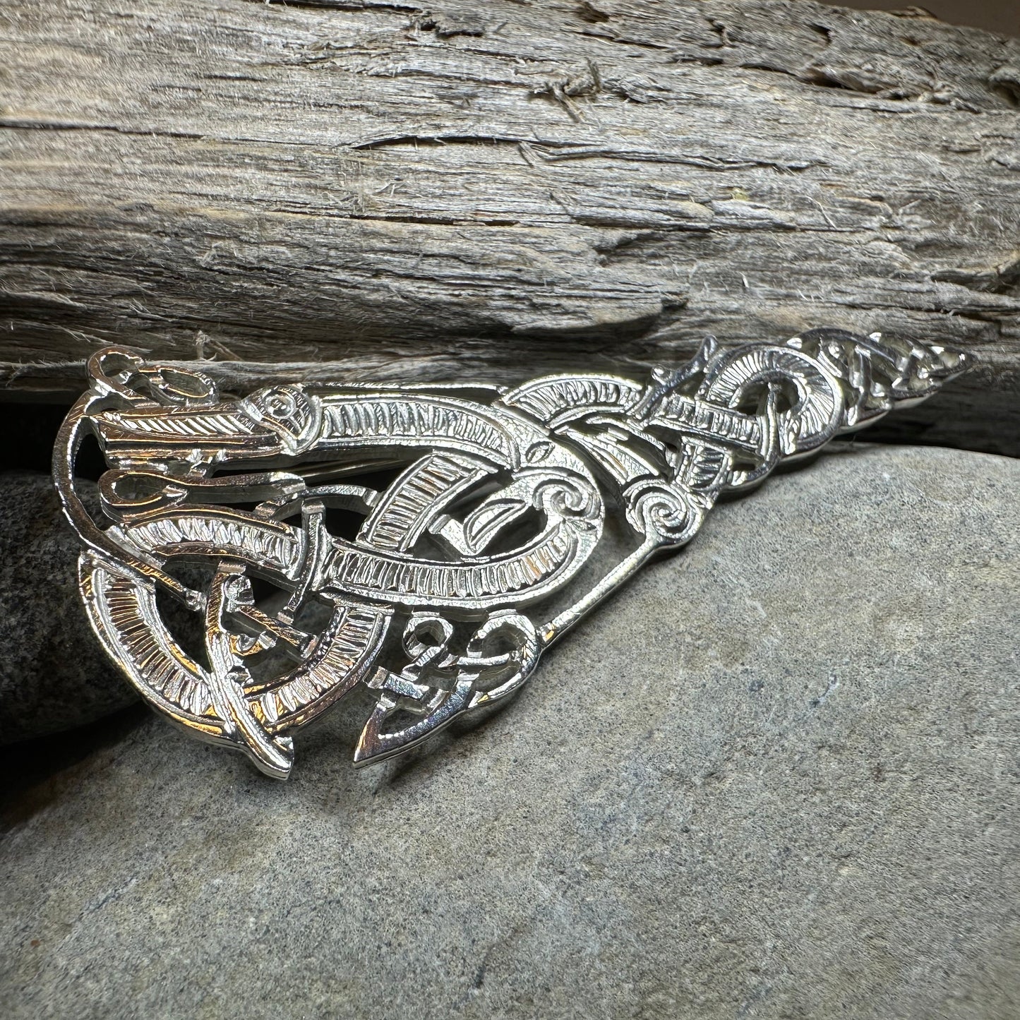 Artisan Irish Celtic Beast Brooch - Made in Ireland