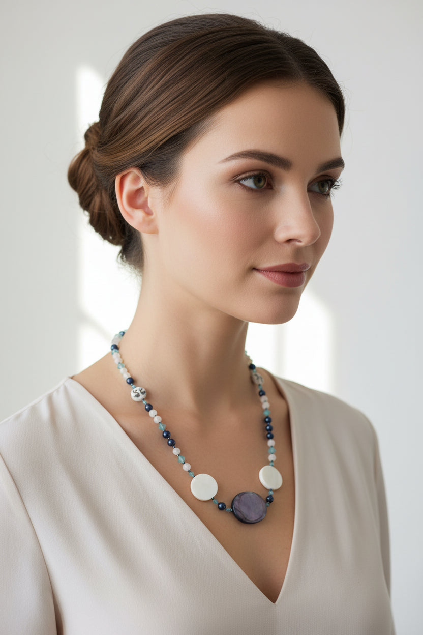 Harbor Dawn Seashell Necklace — view 5
