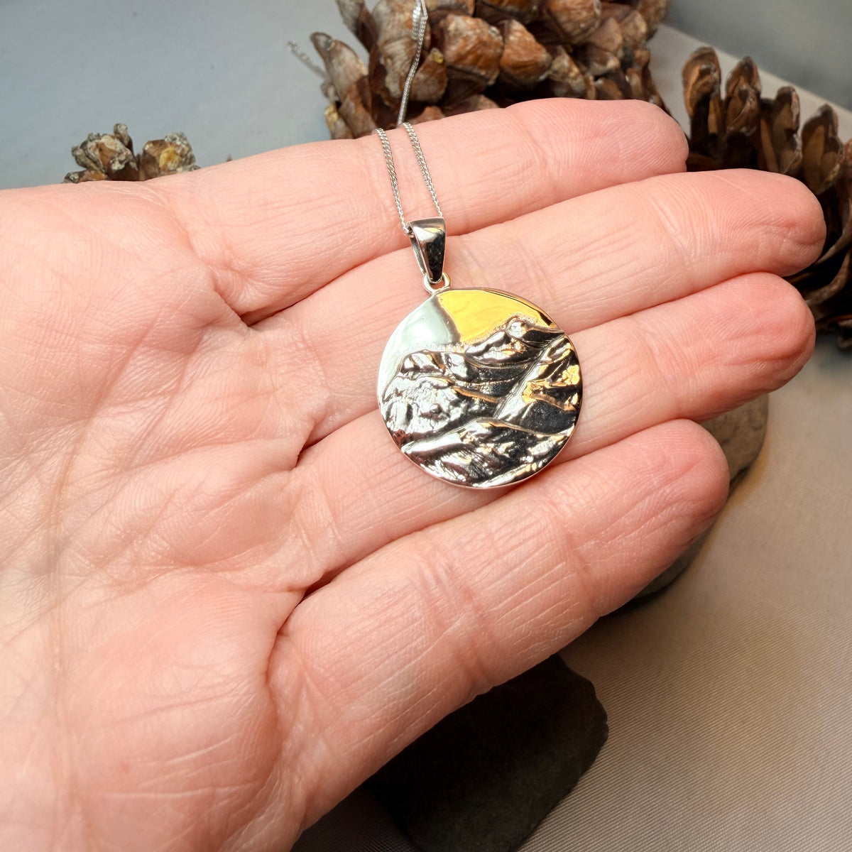 Scotland Three Sisters of Glencoe Necklace - Handmade in Scotland