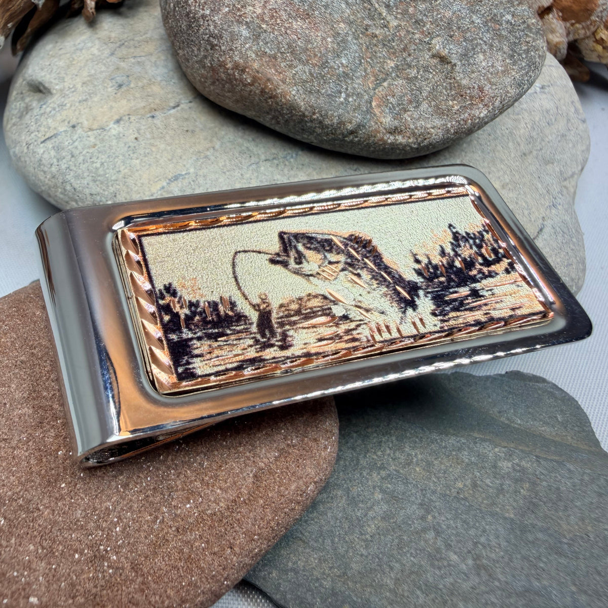 Great Catch Fishing Copper Money Clip - Handmade in the U.S.A.