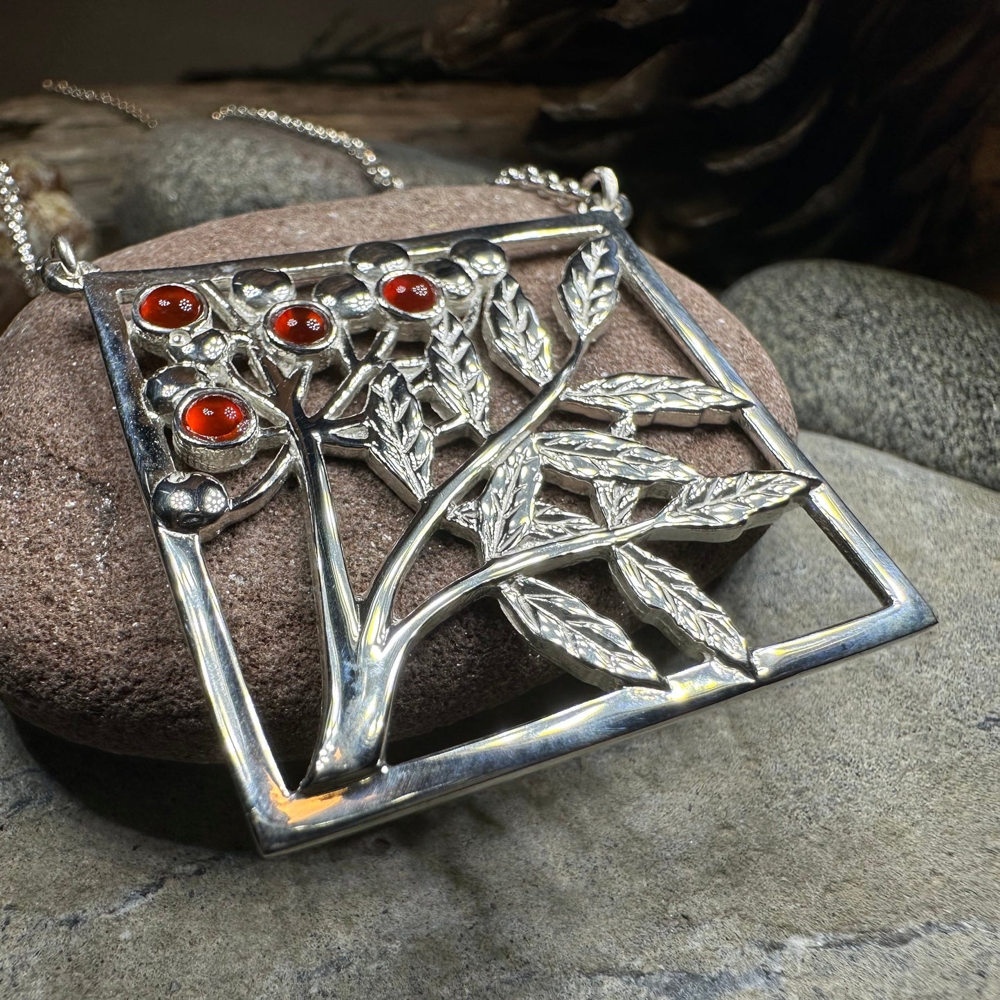 Rowan Tree of Life Necklace - Handmade in Scotland — view 11