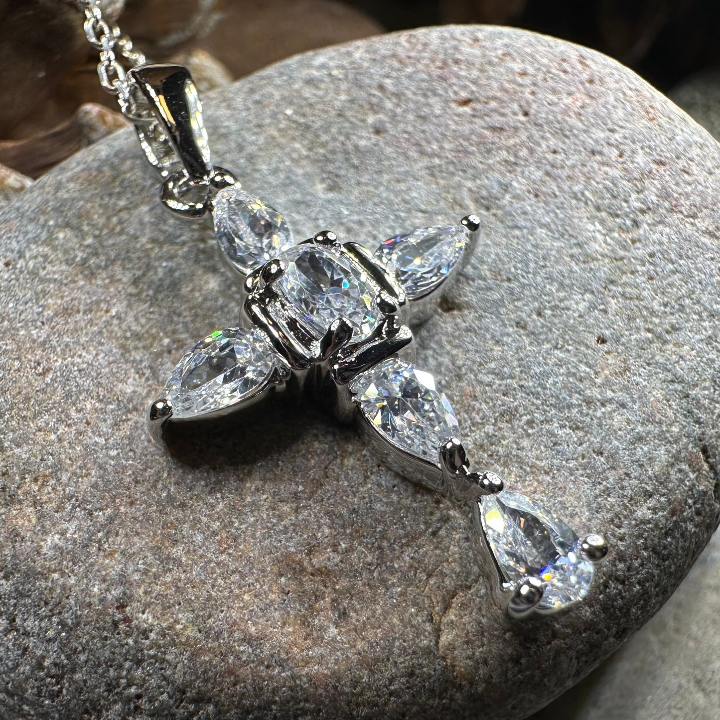 Clarice Celtic Cross Necklace — view 3