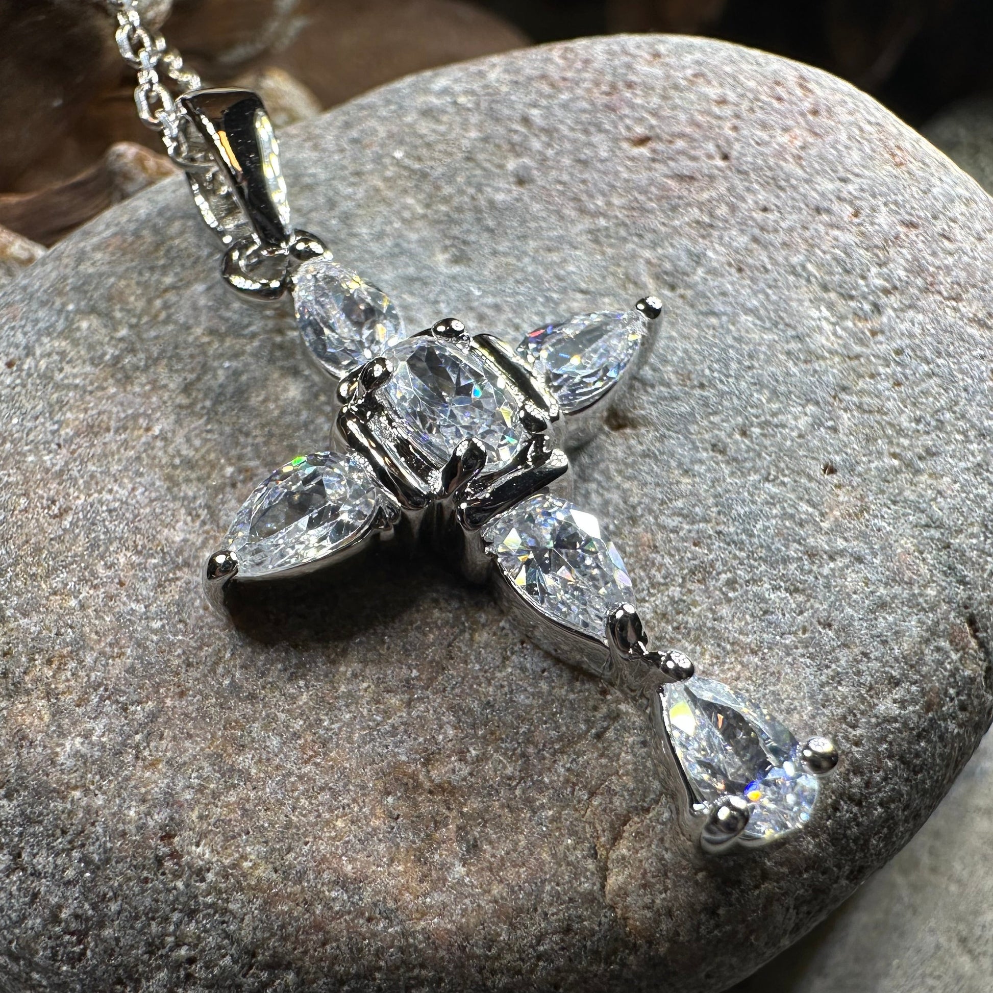 Clarice Celtic Cross Necklace — view 3