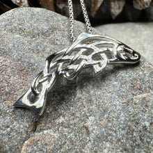 Load image into Gallery viewer, Celtic Salmon of Knowledge Necklace
