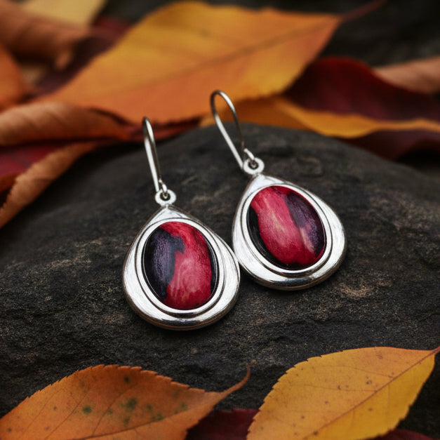 Heathergems Teardrop Earrings - Handmade in Scotland