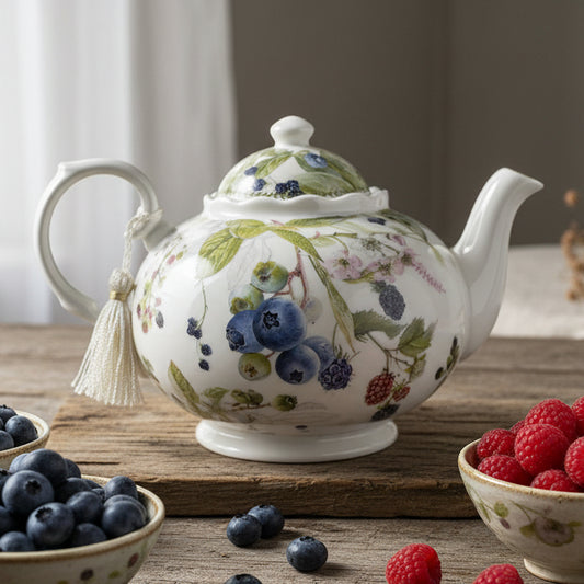 Wild Berries Fine China Teapot