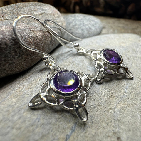 Load image into Gallery viewer, Annalise Gemstone Trinity Knot Earrings
